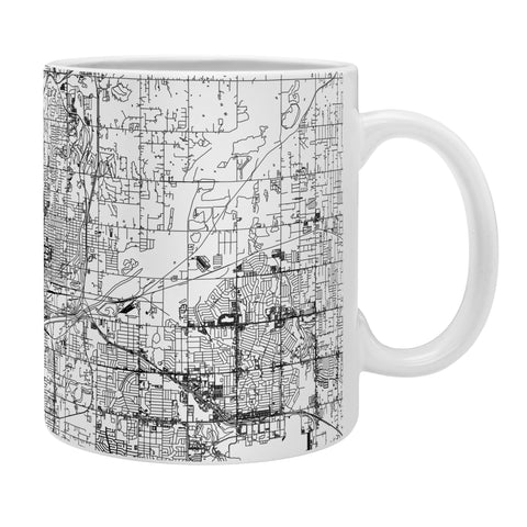 multipliCITY Oklahoma City White Map Coffee Mug