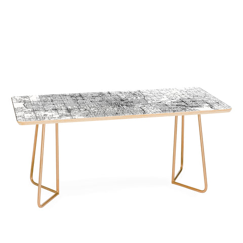 multipliCITY Oklahoma City White Map Coffee Table
