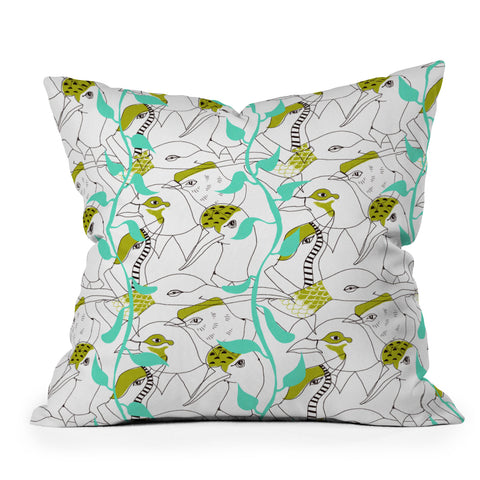 Mummysam Flock Of Birds Outdoor Throw Pillow