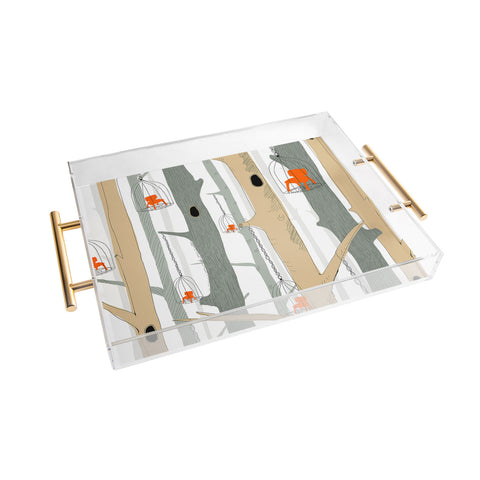 Mummysam Forest Of Chairs Acrylic Tray