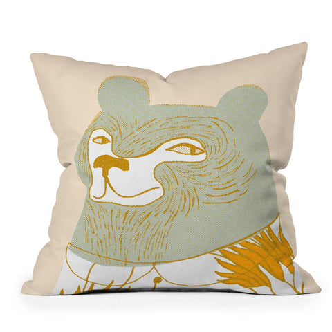 Mummysam Mrs Bear Outdoor Throw Pillow
