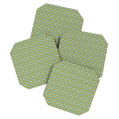Mummysam Pomegranate Gray Coaster Set