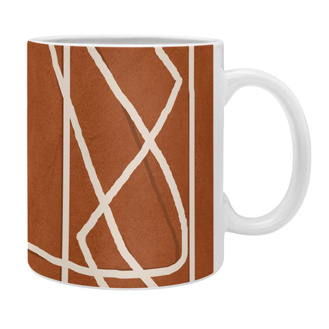 Nadja Abstract Face Sketch 4 Coffee Mug