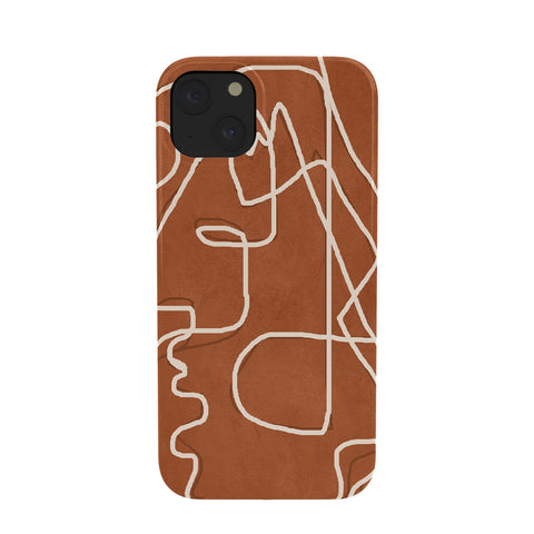 Nadja Abstract Face Sketch 4 Phone Case