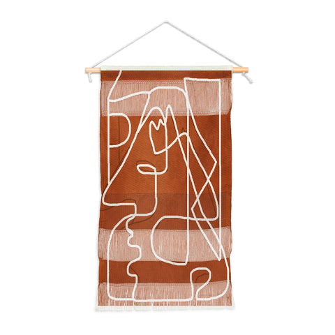 Nadja Abstract Face Sketch 4 Wall Hanging Portrait