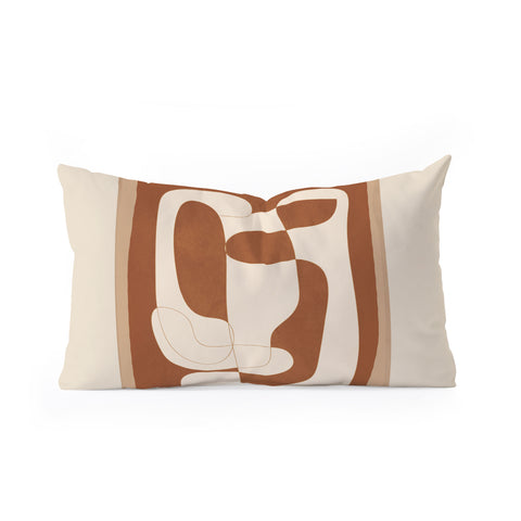 Nadja Abstract Geometry 2 Oblong Throw Pillow