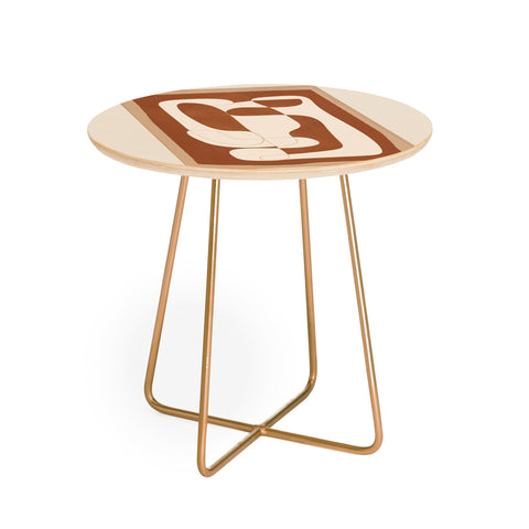 Nadja Abstract Geometry 2 Round Side Table