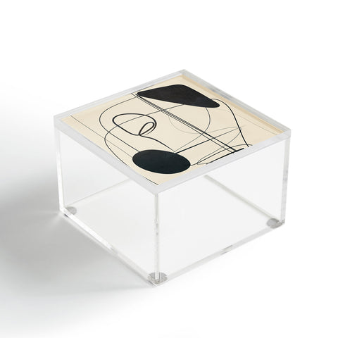 Nadja Abstract Line Art VIII Acrylic Box