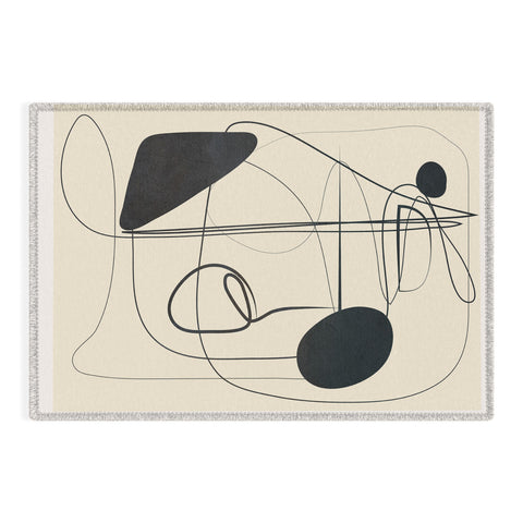 Nadja Abstract Line Art VIII Outdoor Rug