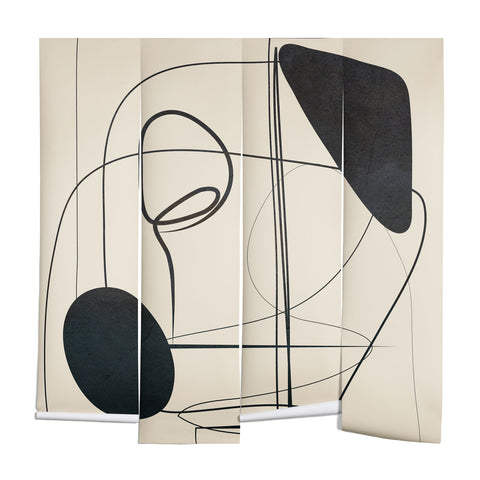 Nadja Abstract Line Art VIII Wall Mural