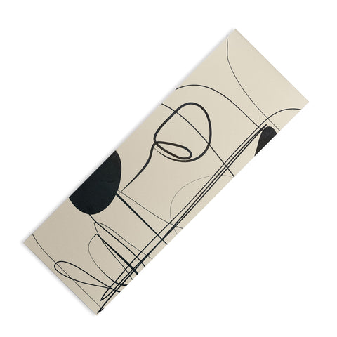 Nadja Abstract Line Art VIII Yoga Mat