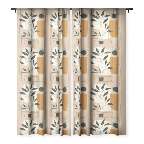 Nadja Abstract Shapes 06 Sheer Window Curtain