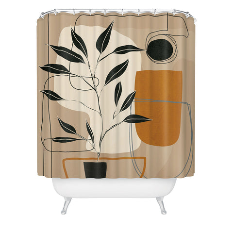Nadja Abstract Shapes 06 Shower Curtain