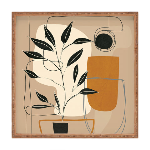 Nadja Abstract Shapes 06 Square Tray