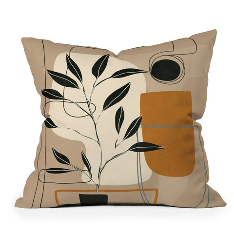 Nadja Abstract Shapes 06 Throw Pillow
