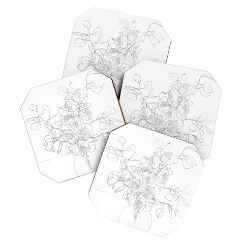 Nadja Beautiful Bouquet Line Coaster Set