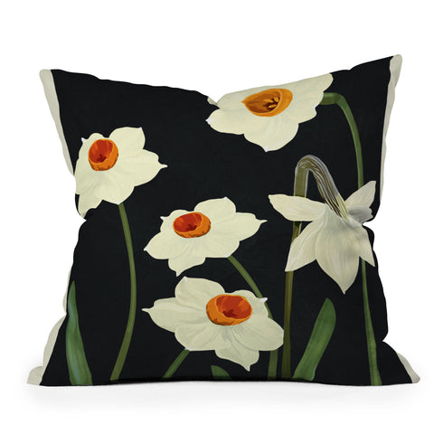 Nadja Beautiful Summer Flowers I Throw Pillow