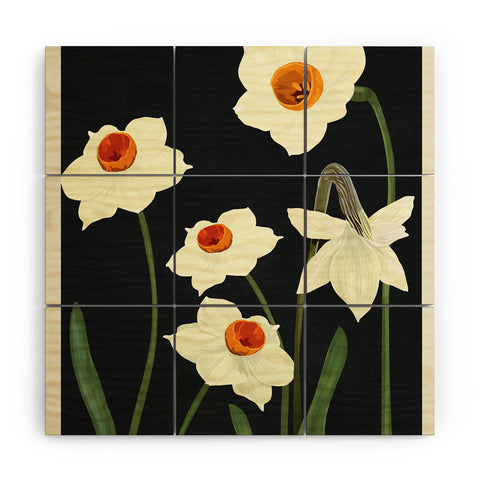 Nadja Beautiful Summer Flowers I Wood Wall Mural