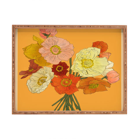 Nadja Bountiful Bouquet 2 Rectangular Tray