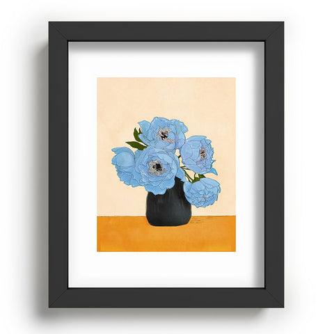 Nadja Bouquet Gift Blue Recessed Framing Rectangle