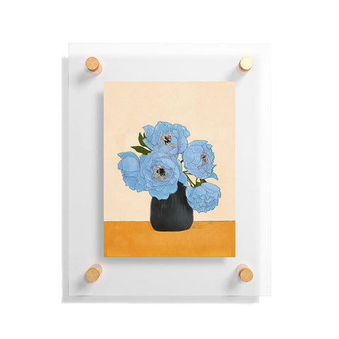 Nadja Bouquet Gift Blue Floating Acrylic Print