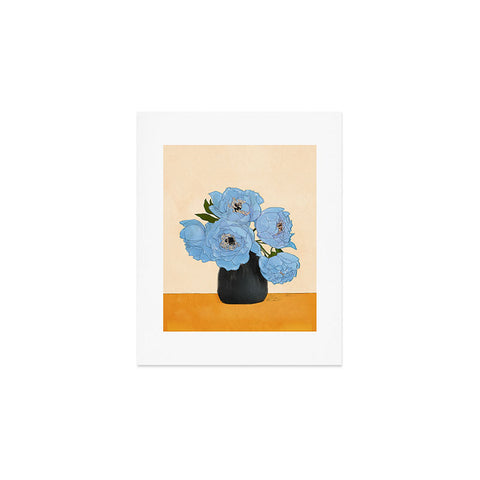Nadja Bouquet Gift Blue Art Print