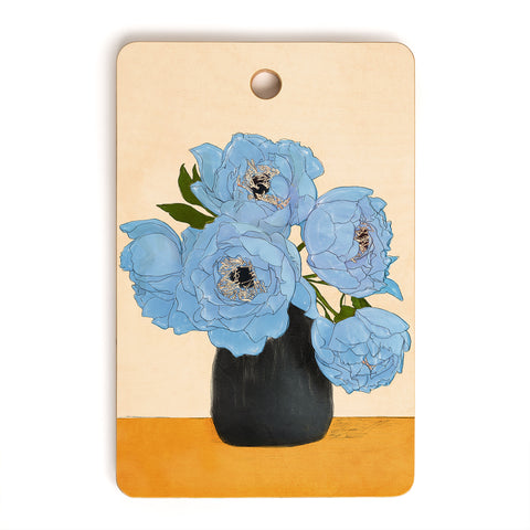 Nadja Bouquet Gift Blue Cutting Board Rectangle
