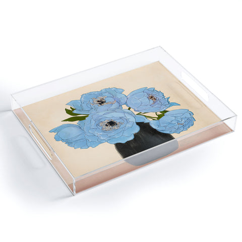 Nadja Bouquet Gift Blue Acrylic Tray