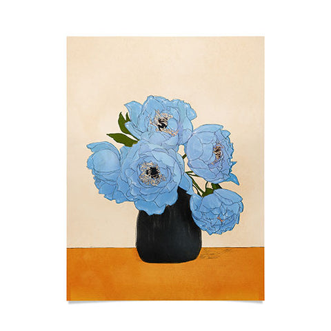 Nadja Bouquet Gift Blue Poster