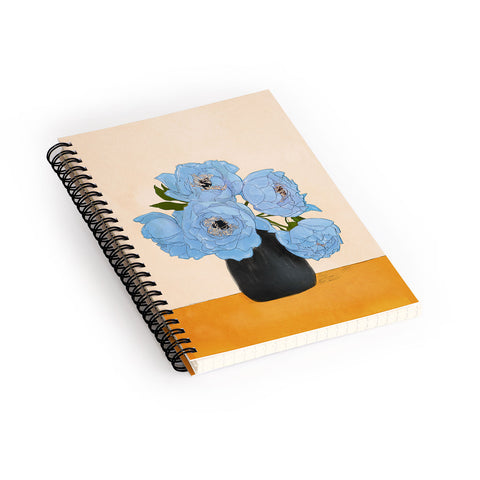 Nadja Bouquet Gift Blue Spiral Notebook