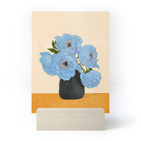 Nadja Bouquet Gift Blue Mini Art Print
