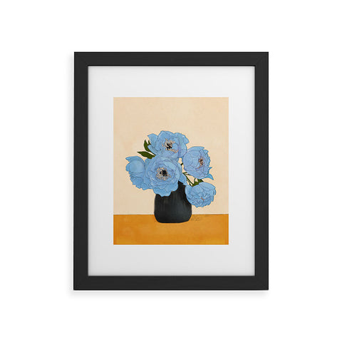Nadja Bouquet Gift Blue Framed Art Print