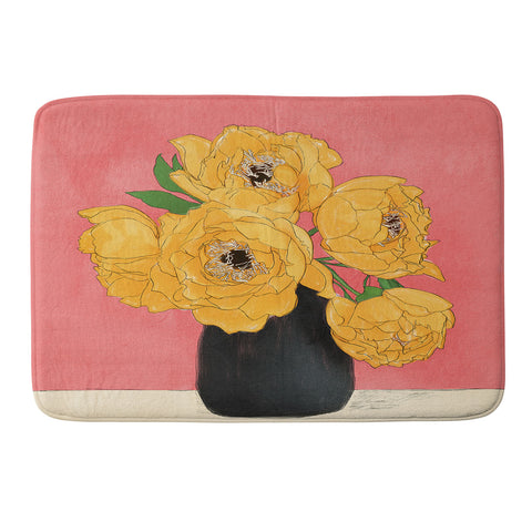 Nadja Bouquet Gift Sunny Memory Foam Bath Mat