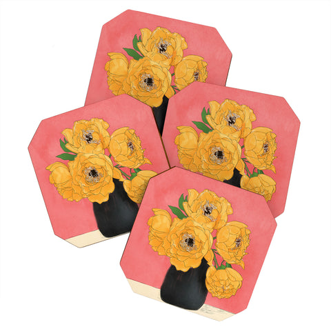 Nadja Bouquet Gift Sunny Coaster Set