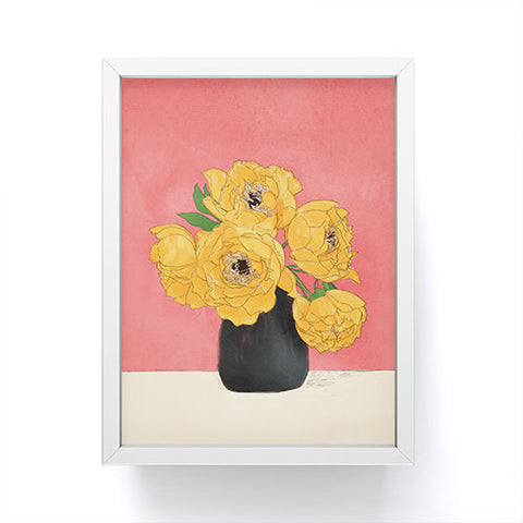 Nadja Bouquet Gift Sunny Framed Mini Art Print