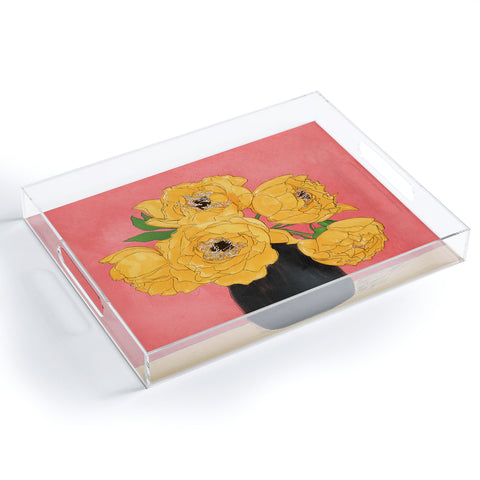 Nadja Bouquet Gift Sunny Acrylic Tray