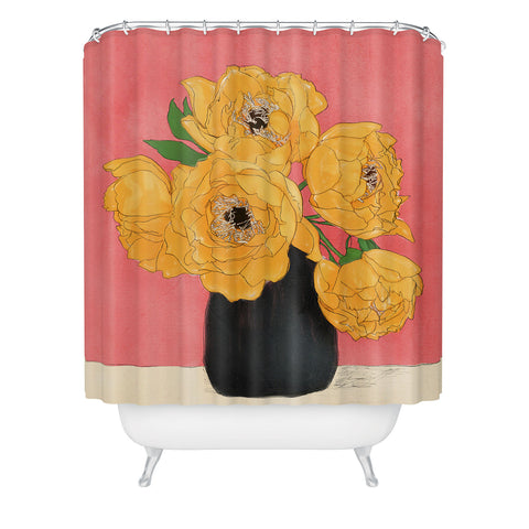 Nadja Bouquet Gift Sunny Shower Curtain