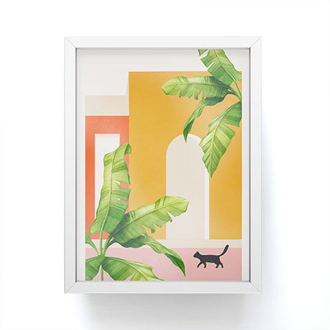 Nadja Cat Space III Framed Mini Art Print