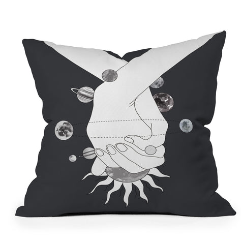 Nadja Everything Revolves Around Us II Outdoor Throw Pillow