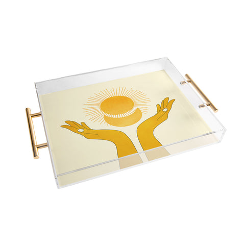 Nadja Holding The Light Acrylic Tray