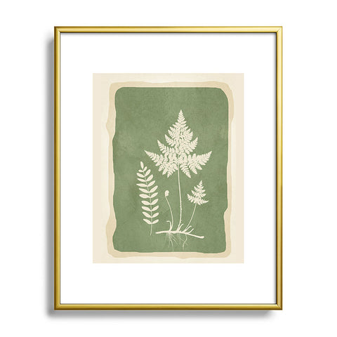 Nadja Leaf Design 16 Metal Framed Art Print
