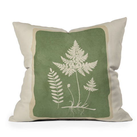 Nadja Leaf Design 16 Throw Pillow