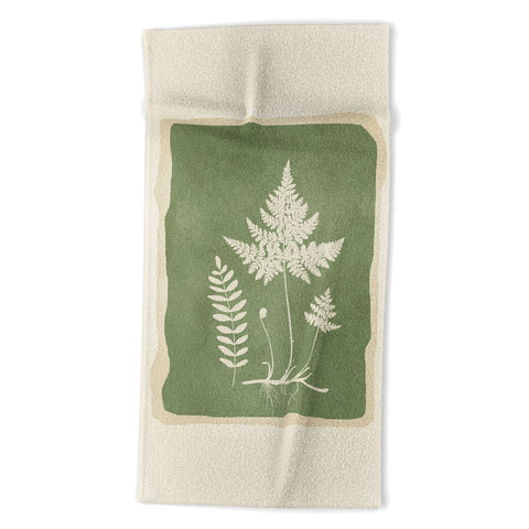 Nadja Leaf Design 16 Beach Towel
