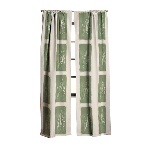 Nadja Leaf Design 17 Blackout Window Curtain
