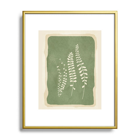 Nadja Leaf Design 17 Metal Framed Art Print