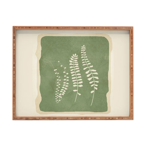 Nadja Leaf Design 17 Rectangular Tray