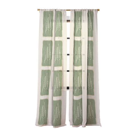 Nadja Leaf Design 17 Sheer Window Curtain