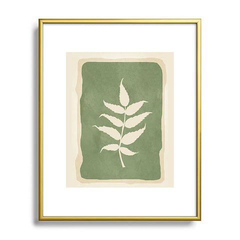 Nadja Leaf Design 19 Metal Framed Art Print