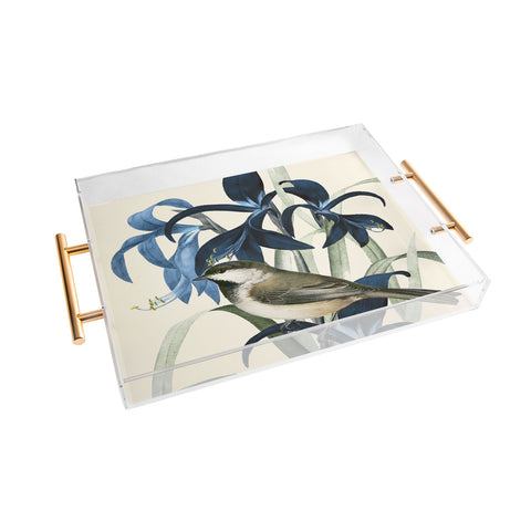 Nadja Little Bird and Flowers II Acrylic Tray