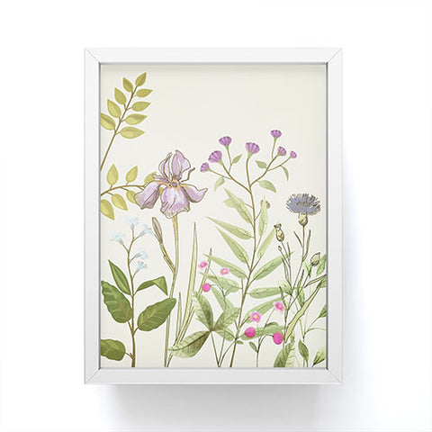 Nadja Little Blooming Wildflowers Framed Mini Art Print